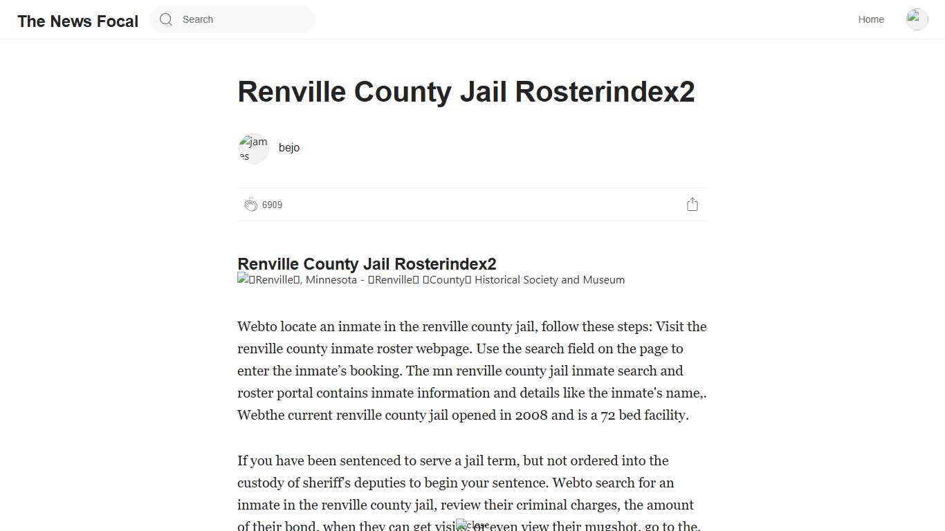 Renville County Jail Rosterindex2