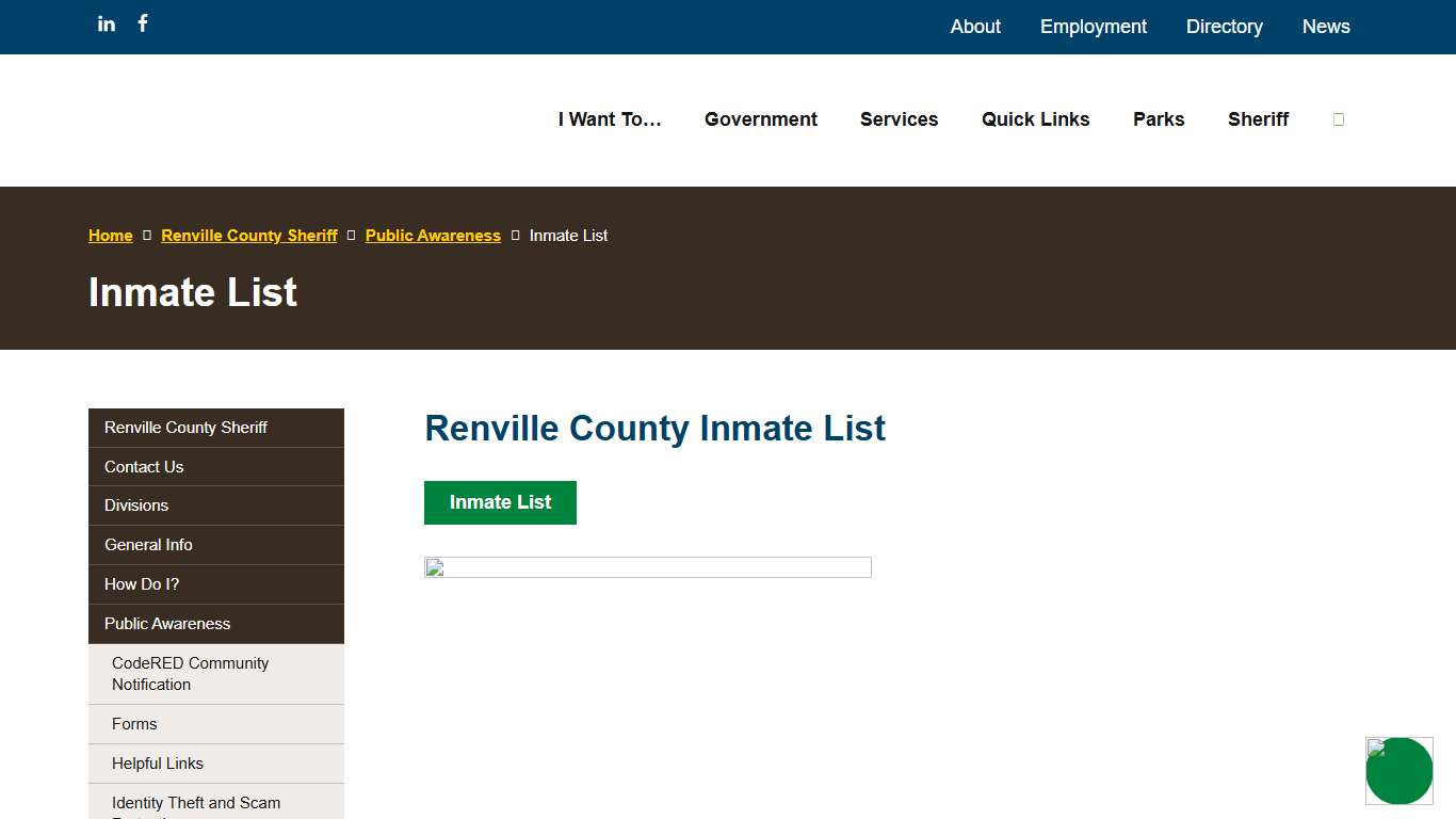 Inmate List - Renville County